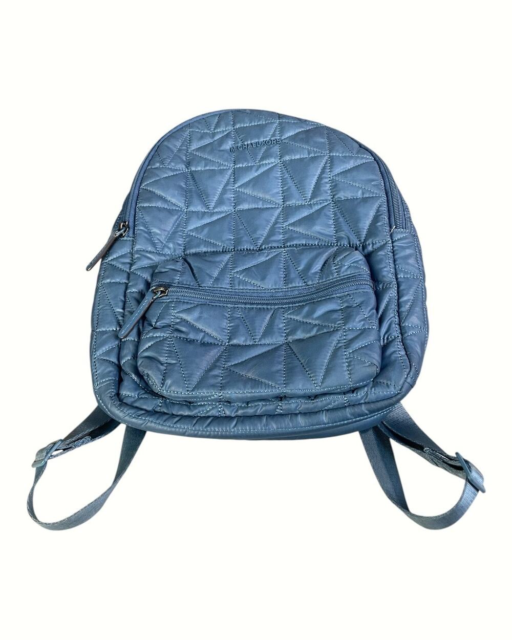 Michael Kors Women’s Winnie Medium Quilted Dark Chambray Nylon Backpack